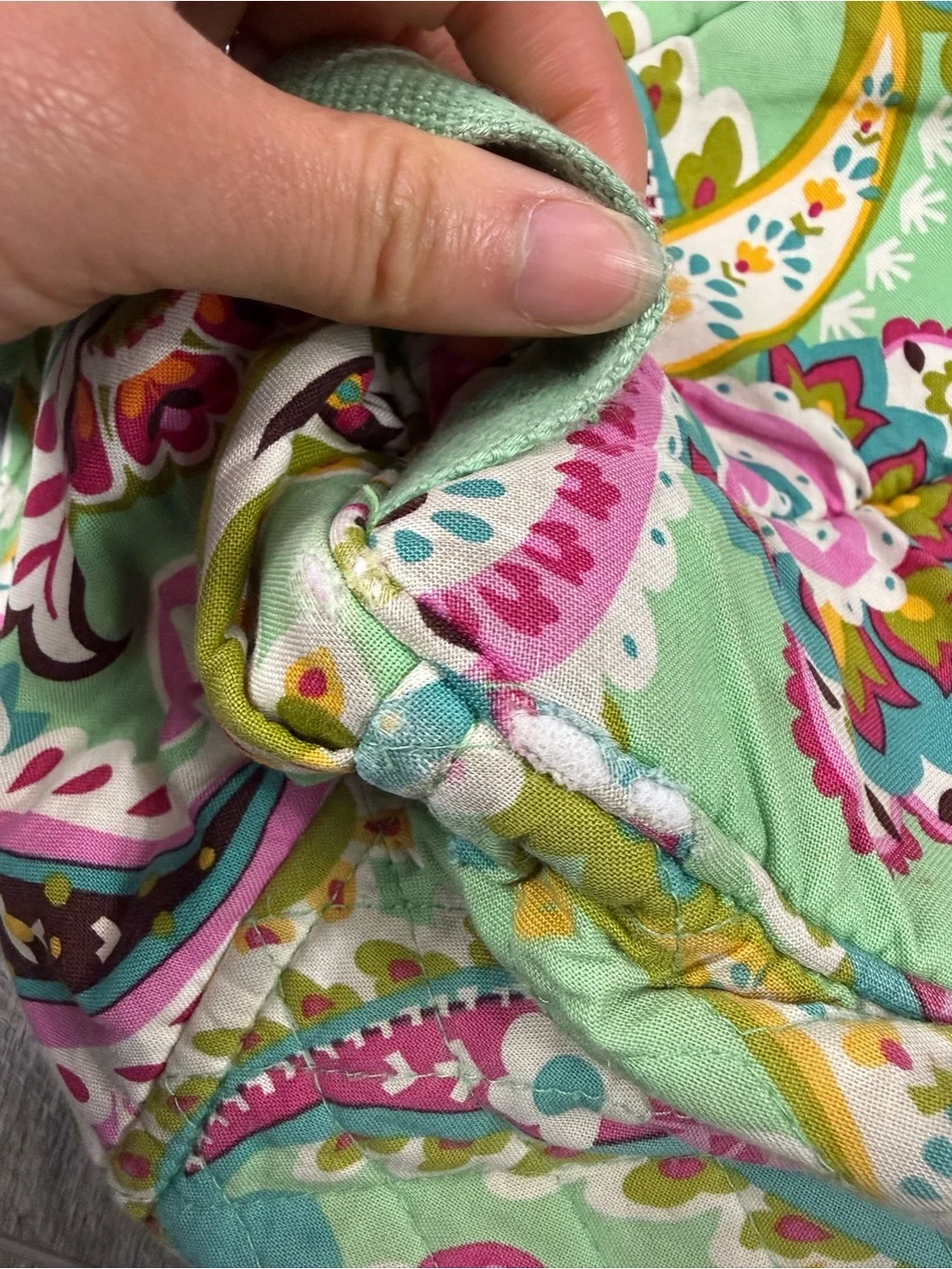 Vera Bradley Teal Paisley Bookbag‎